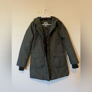 NWOT Norden Mika Oxford Padded Parka Coat Green Women’s